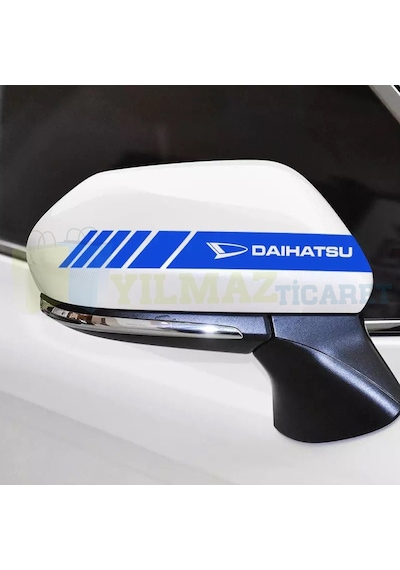Daihatsu Logo Yan Dikiz Ayna Kapağı Şerit Sticker Etiket 6 Adet 20 X 2 Cm
