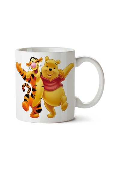 Winnie-the-pooh-free-png-ımage İki Tarafı Baskılı Kupa Bardak Çok Renkli