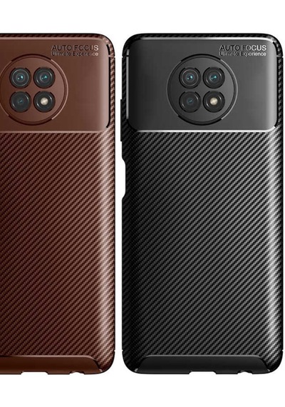 Xiaomi Redmi Note 9 5G Kılıf Karbon Silikon Case