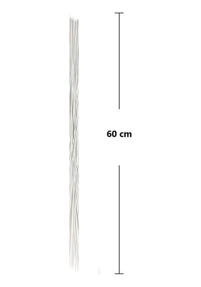 Yapay Çiçek Teli, Çiçek Aranjman Yapım Teli, 2 Mm - 10 Adet 60 Cm