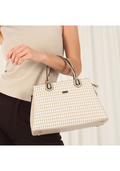 Kadın Silver & Polo Sp1253-m191 Sılver Polo El Çantası Kum Beji-kum