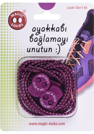 Magic Locks Fuşya Akıllı Bağcık Yuvarlak Fuşya