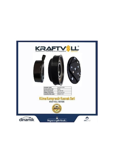 Kraftvoll 19011086 Klima Kompresör Kasnak Seti Captiva 96861885 Diğer