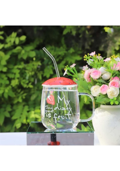 Cam Pipetli Kupa Kırmızı 420 Ml