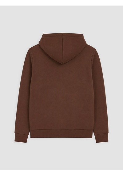 Lcwaıkıkı Classic Kahverengi Kapüşonlu Erkek Fermuarlı Sweatshirt