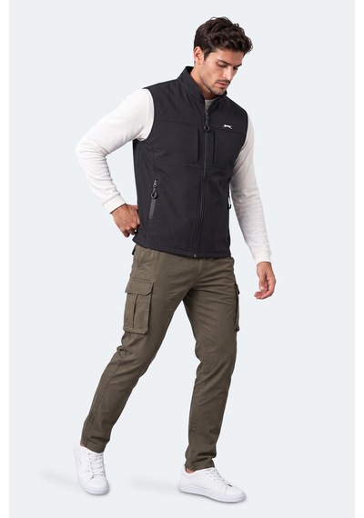 Slazenger Corven Erkek Softshell Siyah Yelek