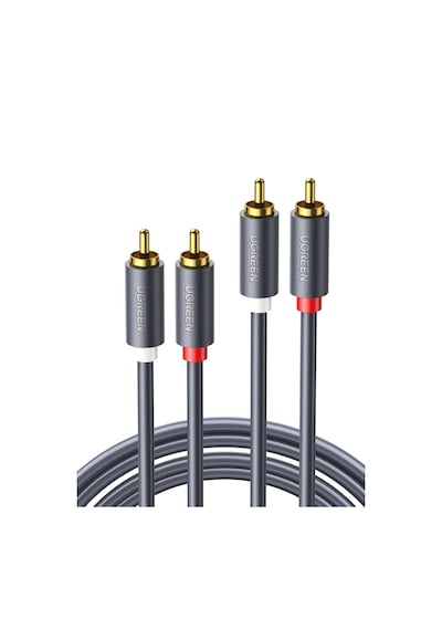 Ugreen 2rca To 2rca Ses Kablosu, 1 Metre, Antrasit