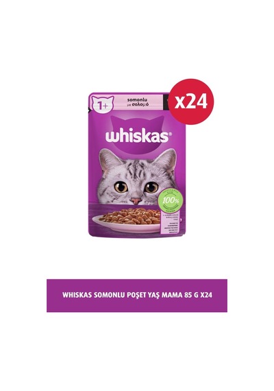 Whiskas Somonlupoşet Yaş Mama 85 Gr 24x