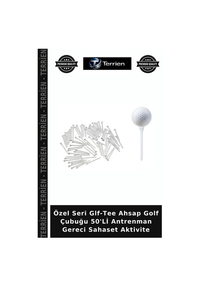 Özel Seri Glf-tee Ahsap Golf Çubuğu 50'li Antrenman Gereci Sahaset Aktivite Çok Renkli