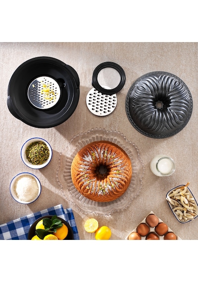 Schafer Cakehaus Kek Kalıbı+hazırlık Seti 6 Parça-gri Gri