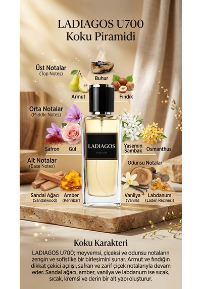 Ladiagos U700 Unisex Parfüm EDP 50 ML