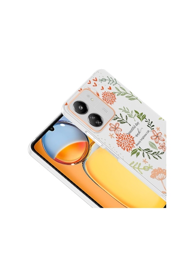 Poco C65 Kılıf Kamera Korumalı Desenli Zore Klip Kapak - Beautiful -