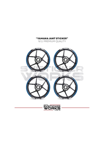 Yamaha Jant Sticker Seti Yüksek Kalite 16lı Jant Set Yamaha Uyumlu 46436201