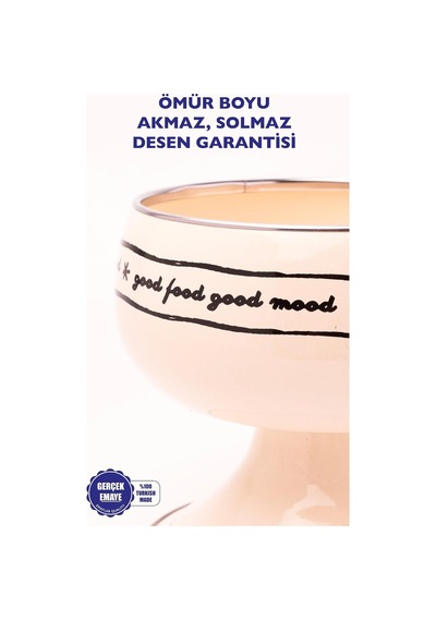 Mood Emaye Meyvelik-ayaklı Kase 14cm Orta Boy