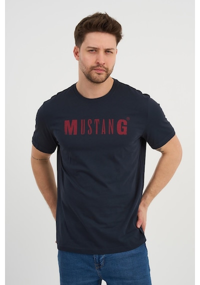 Alexander Gardi Alexandergardı Bisiklet Yaka Baskılı T-shirt E23-ts00 Lacivert