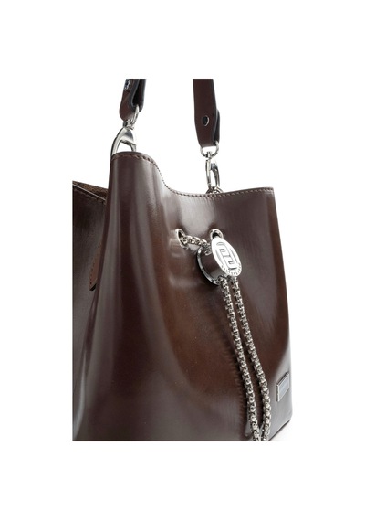 Silver & Polo Silver Polo Kahve - Kahve Düz Cilt Kadın Çapraz Çanta Sp967