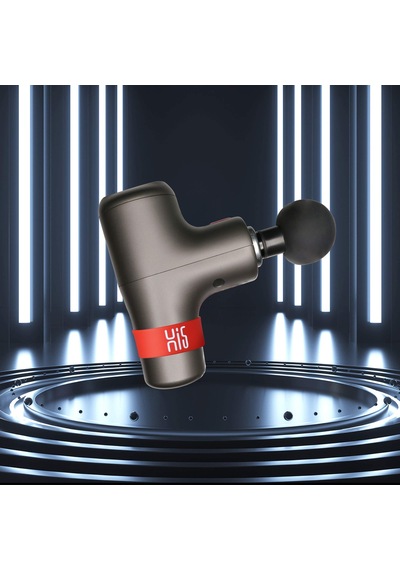 Hi5 Genel Titreşim Masajı Derin Doku Masaj Tabancası Spor Sonrası Kilo Vermek İçin Masaj Tabancası Boyun Omuz Sırt Rahatlama Sessiz Çalışma 6 Masaj Başlığı Gri Kadife Çantalı