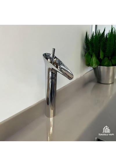 İsaoğlu Yapı Çanak Lavabo Bataryası Şelale Nostaljik Çanak Armatür Gümüş