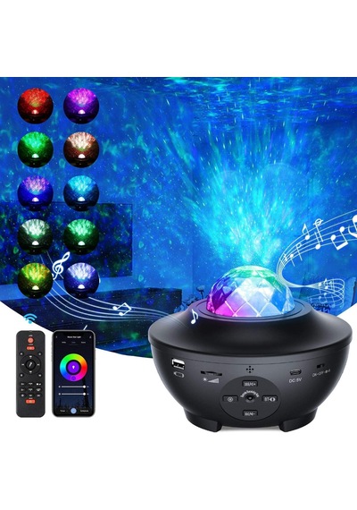 Led Yıldızlı Gökyüzü Projektörü, Bluetooth Ses Kontrolü, Müzik Hoparlörü, Yıldızlı Gökyüzü Led Diğer