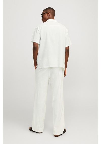 Jack & Jones Jorluke Crınkle Resort Beyaz Erkek Gömlek 000000000102262879 Beyaz
