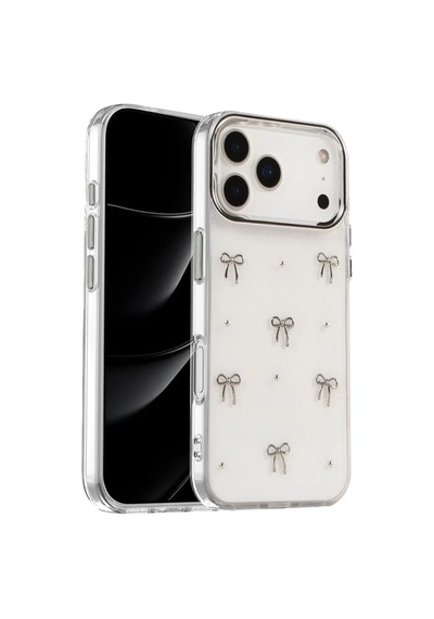 Newface Apple iPhone Uyumlu 17 Pro Max Fiyonk Desenli Kapak - Desen 5 Belirtilmemiş