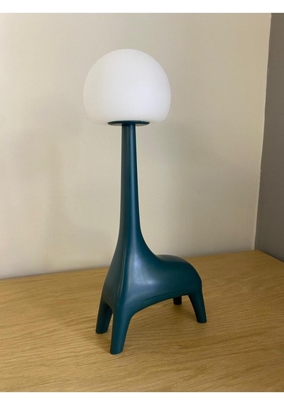 Ilgaz Aydınlatma Zürafa Şekli Şarj Edilebilir Bluetoothlu Atmosfer Led Masa Lambası Çocuk Odası Çalışma Masası Bebek Odası Lacivert