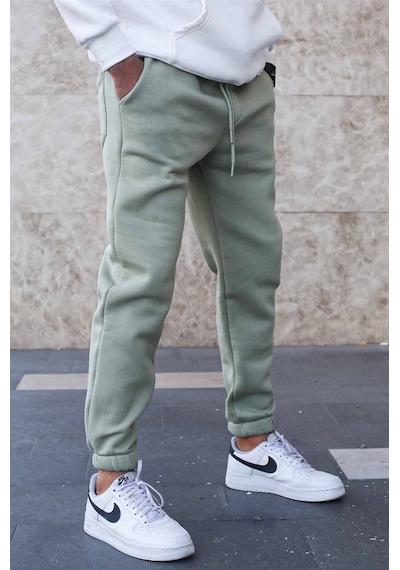 Madmext Mint Yeşili Şardonlu Basic Erkek Eşofman Altı 5482 Mint Yeşili