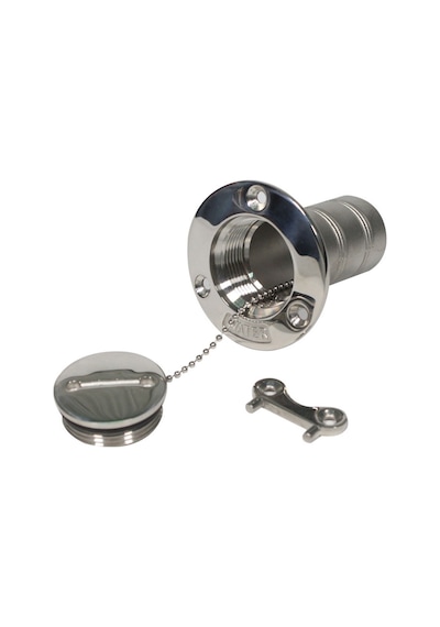 Su Dolum Kapağı 38mm Krom Tekne ve Karavan Su Dolum Ağzı