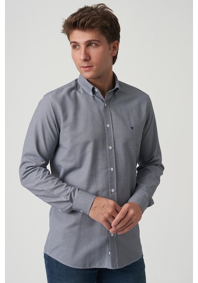 White Stone Almeirim G2507 Slim Fit Gömlek Desenli Desenli Çok Renkli