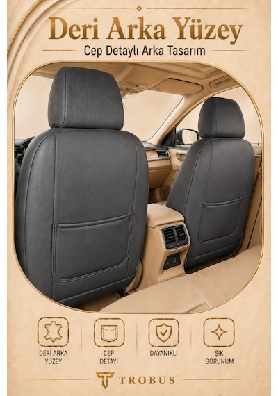 Volvo V40 2012-2019 Uyumlu Apex Serisi Füme Oto Koltuk Kılıfı