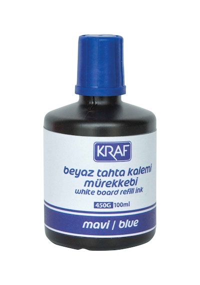 Kraf Beyaz Tahta Kalem Mürekkebi 100Ml 450G Siyah