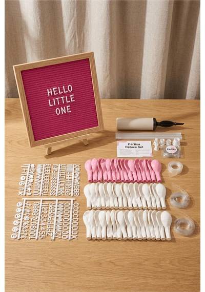 Hastane Odası Süsleme Hoş Geldin Bebek İlk Gün Deluxe Set Kız Pembe Keçe Yazı Panosu Standlı Pompa Balon Zincirli 7 Li Balon Standlı Tüm Yaşlar Hastane Odası Süsleme Hoş Geldin Bebek İlk Gün Deluxe Set Kız Pembe Keçe Yazı Panosu Standlı Pompa Balon Zincirli 7 Li Balon Standlı Tüm Yaşlar