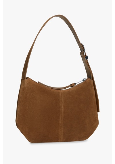 Tommy Hilfiger Tjw Slouchy Suede Shoulder Bag Kadın Kahverengi Çanta - Aw0aw18859