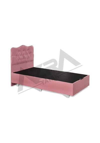 Nero Tek Kişilik Baza Haki Prenses Pembe %100 Çelik+ Mdf 90 x 190 CM