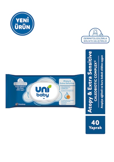 Uni Baby Atopy & Extra Sensitive Atopik Ciltlere Özel Islak Mendil 24x40 960 Yaprak 24'lü Set