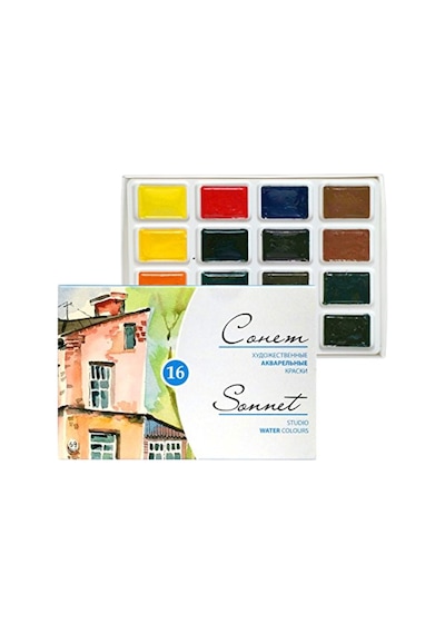 Hobi-Marketart St.Petersburg Sonnet Artists Watercolor Suluboya 16 Tablet Karton - 220538159