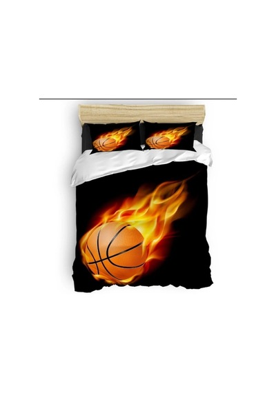 Basket 3d Çocuk Nevresim Takımı 160 240 Cm Antibakteriyel Organi