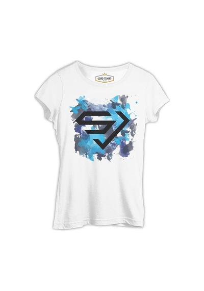 Super Junior - Sj Beyaz Kadın Tshirt 001
