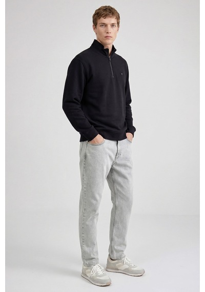 Wrangler Pamuk Frank Relaxed Fit Geniş Kesim Açık Gri Jean Denim Pantolon