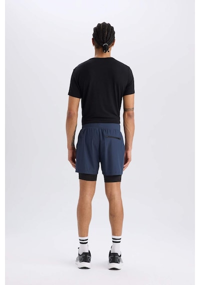 DeFactoFit Slim Fit Dar Kesim Sporcu Taytlı Şort E2759AX25SMNV94