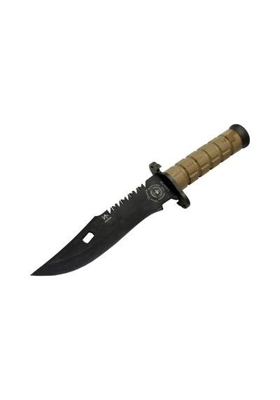 Muhtelif Salgur S 4759 Türk Tipi Komando Bıçağı 28, 5cm - Testere Detaylı Bıçak, İpli, Kılıflı