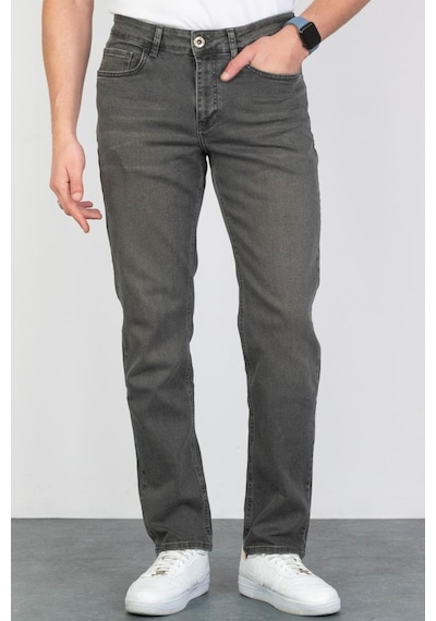 HLT Jeans Erkek Açık Haki Regular Fit Rahat Kesim Esnek Likralı Denim Jeans Kot Pantolon 001