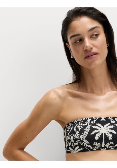 Marks & Spencer Desenli Bikini Üstü Siyah Mix