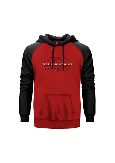 Star Wars The Rise Of Skywalker Kırmızı Renk Reglan Kol Sweatshirt