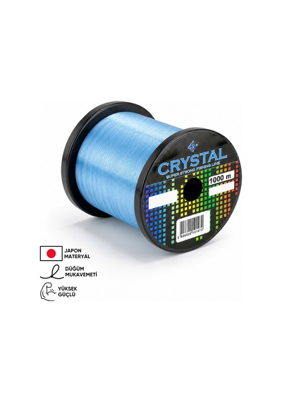 1000 Mt Bobin Misina - Crystal - Mavi - Ekstra Güçlü - 0,40 Mm