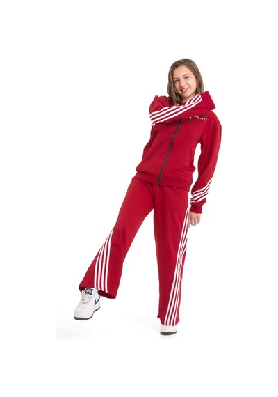 Miniğimin Cicileri Minigimin Cicileri Şeritli Dri Fit Kapşonlu Kız Çocuk 2 Li Eşofman Takımı - Bordo Miniğimin Cicileri Minigimin Cicileri Şeritli Dri Fit Kapşonlu Kız Çocuk 2 Li Eşofman Takımı - Bordo