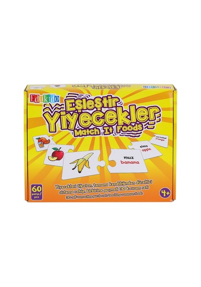 Edu-1002 Eşleştir Yiyecekler -chiva Çok Renkli