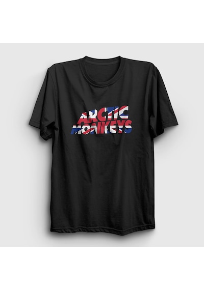 Presmono Unisex British Arctic Monkeys T-shirt Siyah