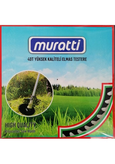 Muratti Elmas Daire Testere Bıçak 40 Diş Tırpan Bıçağı