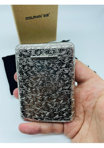 İşlemeli Metal Tabaka Silver Retro Tasarım Lüks Kalite 18'lı Kılıf